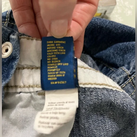 OshKosh B'gosh Denim Baby Overall Dress Cowgirls Wanted Embroidery Vintage 3/6MO - Picture 9 of 9